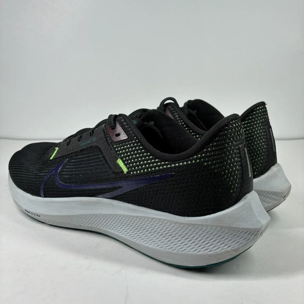 Nike Air Zoom Pegasus 40 Men's US 13 Black Purple Ink Running Shoes DV3853-005